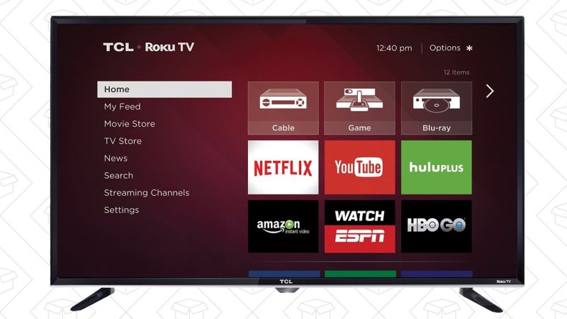 TCL 32" 720p conRoku TV, $125